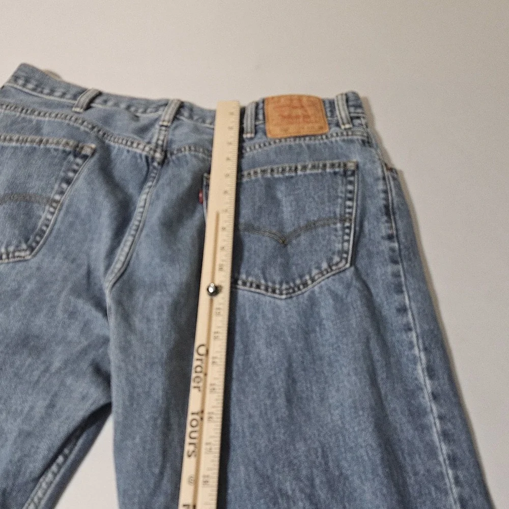 Levis 550 Relaxed‎ Fit Blue Jeans Mens Size 38X 28 Straight